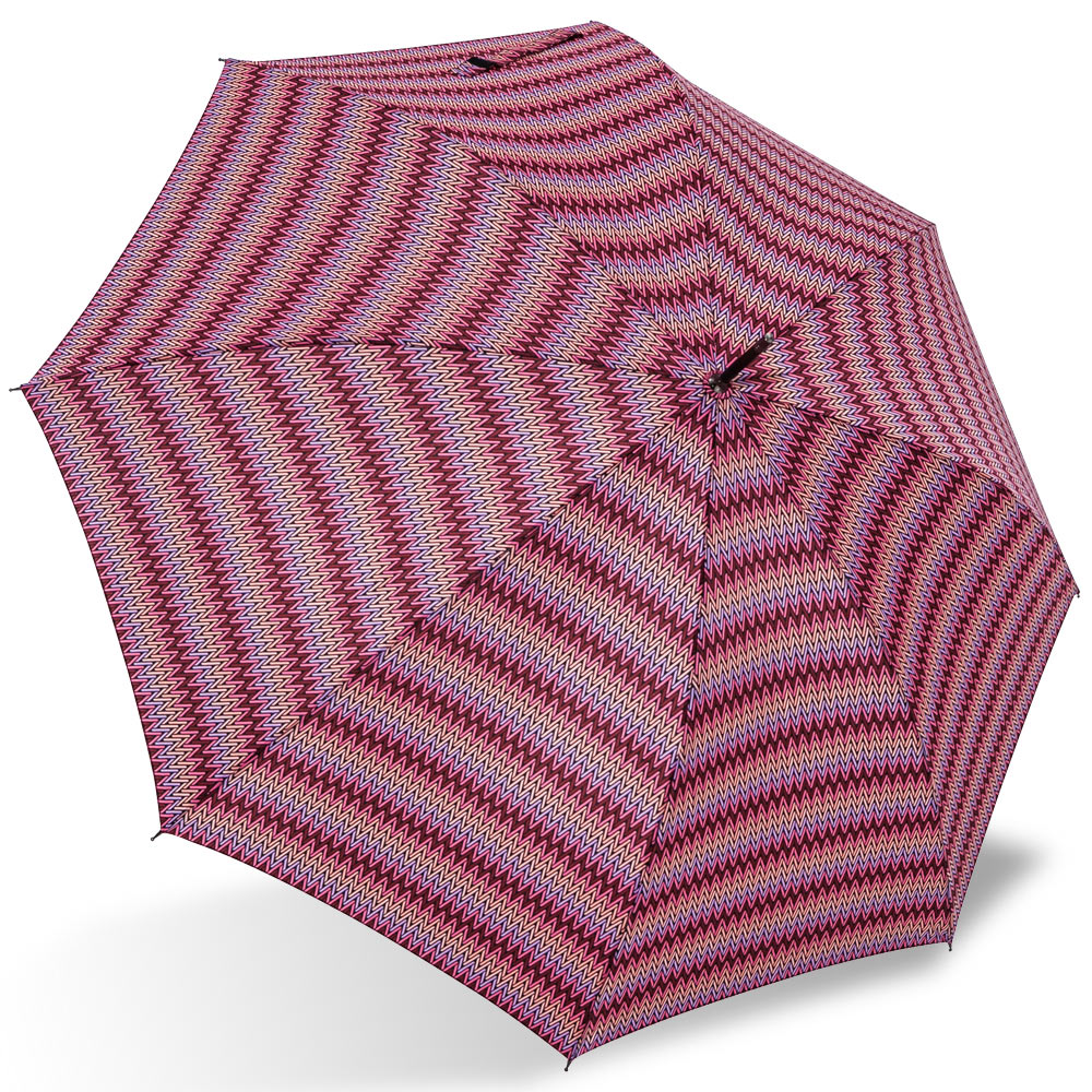【rainstory】幾何織紋(桃紅)抗UV自動開直骨傘