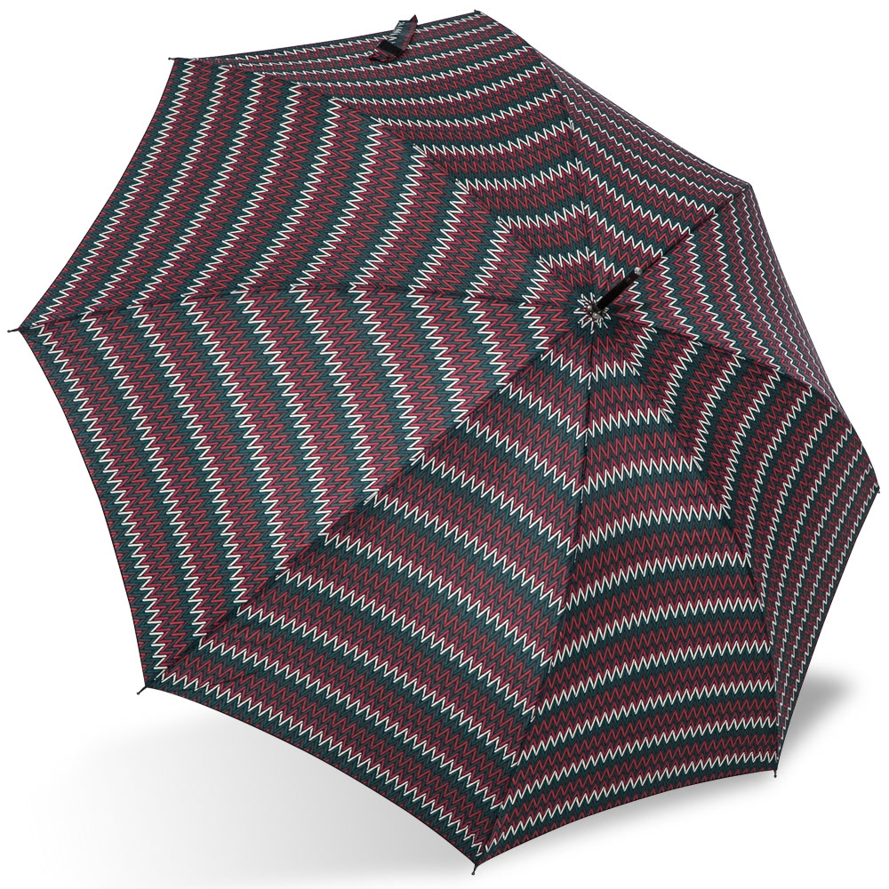 【rainstory】幾何織紋(深紅)抗UV自動開直骨傘
