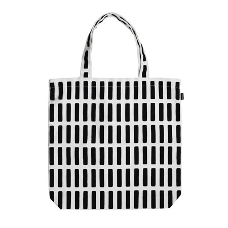 Bag Siena/H55 條紋字母花布提袋（條紋、黑）