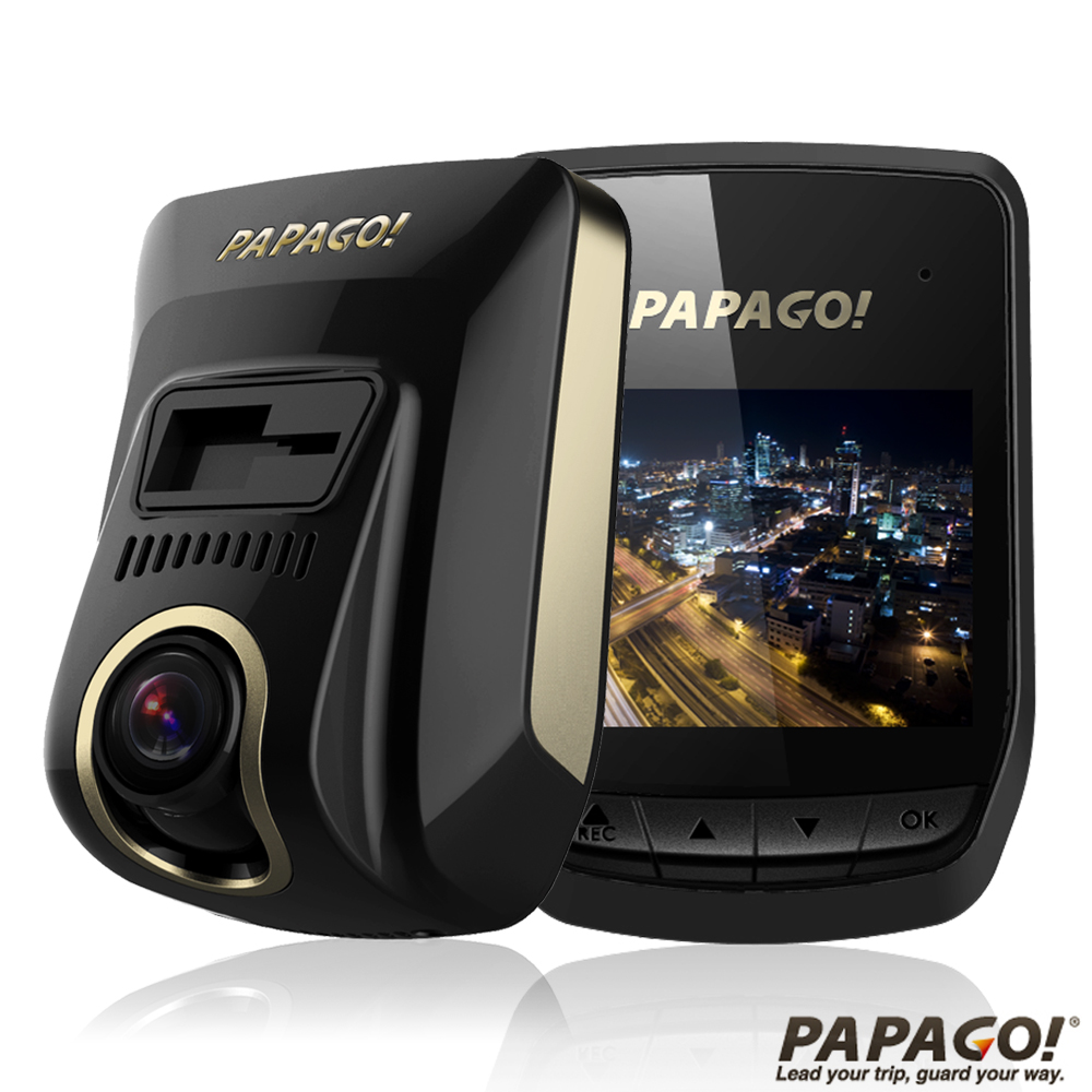 PAPAGO! GoSafe 318 夜視之王高畫質行車記錄器--SONY 感光元件+8G記憶卡+點煙器黑色