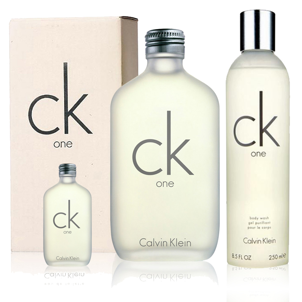 Calvin Klein CK ONE 中性淡香水200ml+CK one 沐浴精250ml+15ml小香)