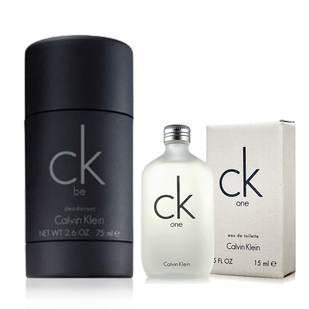 Calvin Klein卡文克萊 CK be體香膏+ CK one 小香15ml