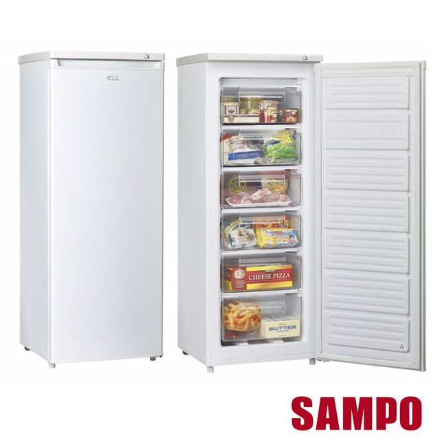 【聲寶SAMPO】 182公升直立式冷凍櫃SRF-180S