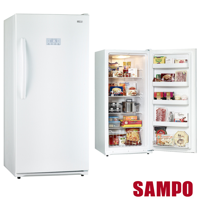 【聲寶SAMPO】 391公升窄身設計直立式冷凍櫃 SRF-390S