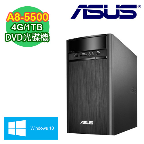 ASUS華碩 K31BF AMD A8-5500四核 4G記憶體 WIN10電腦 (K31BF-0021A550UMT)