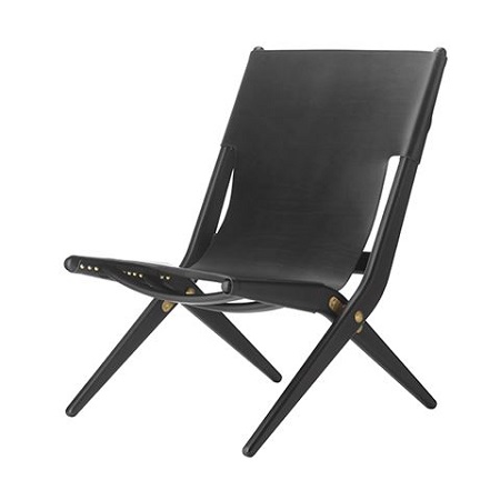 Saxe 折疊主人椅 (橡木、黑)