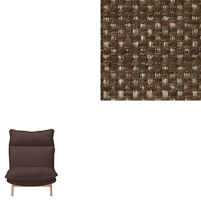 [MUJI無印良品]高椅背和室沙發用套/1人座/棉聚酯變化織/深棕深棕