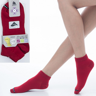 【KEROPPA】可諾帕舒適透氣減臭超短襪x紅色兩雙(男女適用)C98005