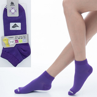 【KEROPPA】可諾帕舒適透氣減臭超短襪x紫色兩雙(男女適用)C98005