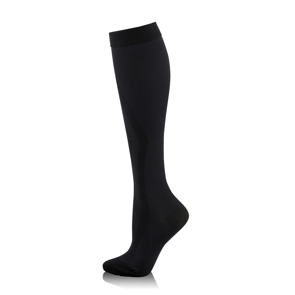 《Melissa 魅莉莎》醫療級時尚彈性襪─小腿襪(典雅黑)典雅黑XL