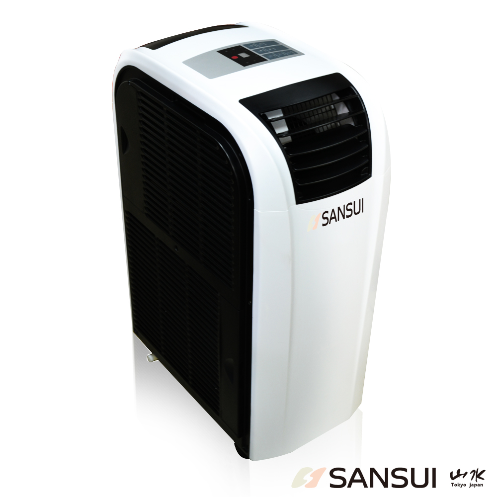 SANSUI山水 5-7坪清淨型新冷媒壓縮機四季冷/暖移動式空調(SAC100) 送DIY專用可拆式窗戶隔板