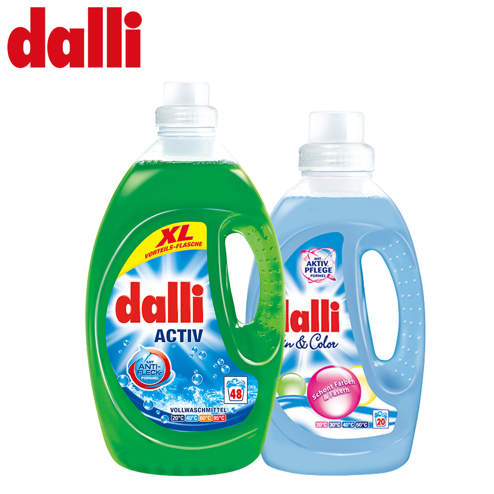 【德國Dalli】全效洗衣精3.6Lx1+極致呵護洗衣精1.35Lx1