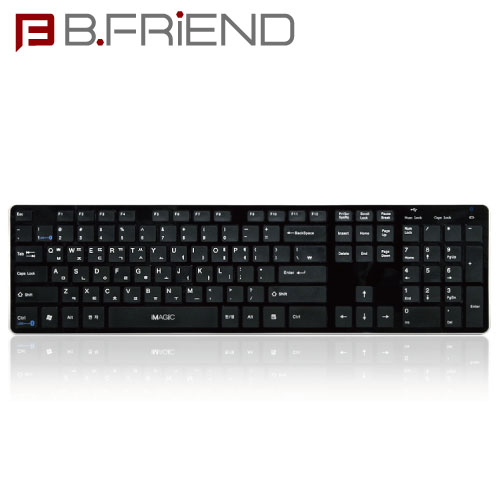 B.FRIEND 三區塊有線+藍芽鍵盤 剪刀腳 BW-1430黑色
