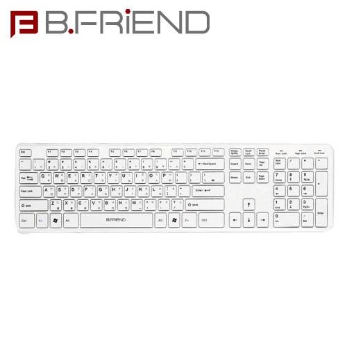  B.FRIEND 三區塊有線單鍵盤 剪刀腳 KB-1430白色