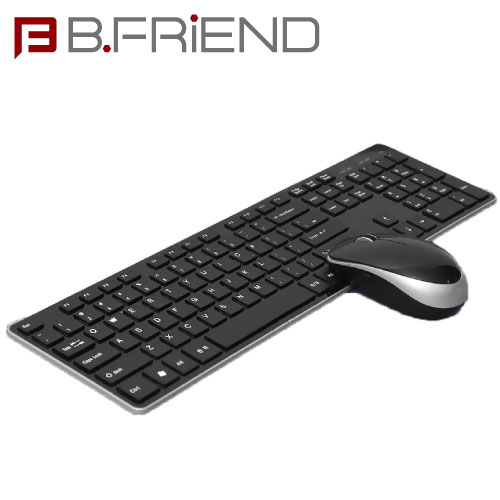 B.FRIEND 三區塊無線鍵盤滑鼠組 RF-1430黑色