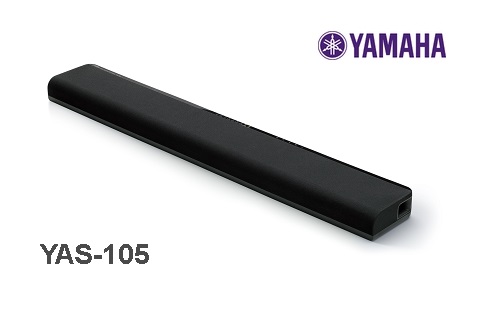 YAMAHA YAS-105  前置環繞劇院系統極地黑