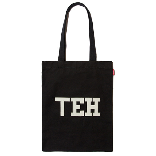 韓國包袋品牌 THE EARTH - TEH ECO BAG (BLACK) CANVAS系列 托特袋 (黑色)