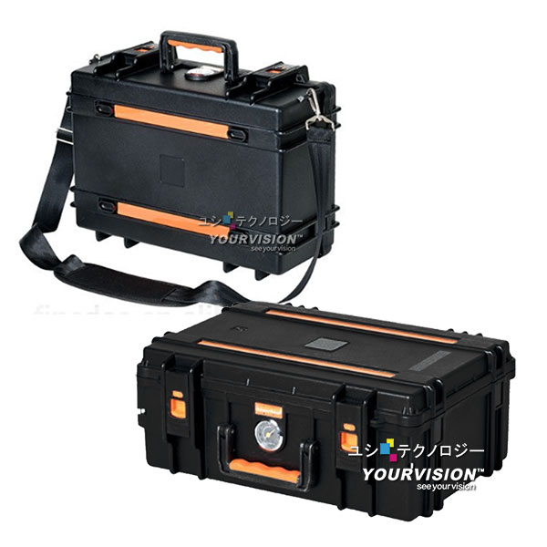(L) GoPro 攝影設備 精密儀器硬殼氣密箱 防潮箱 手提箱(附背帶)