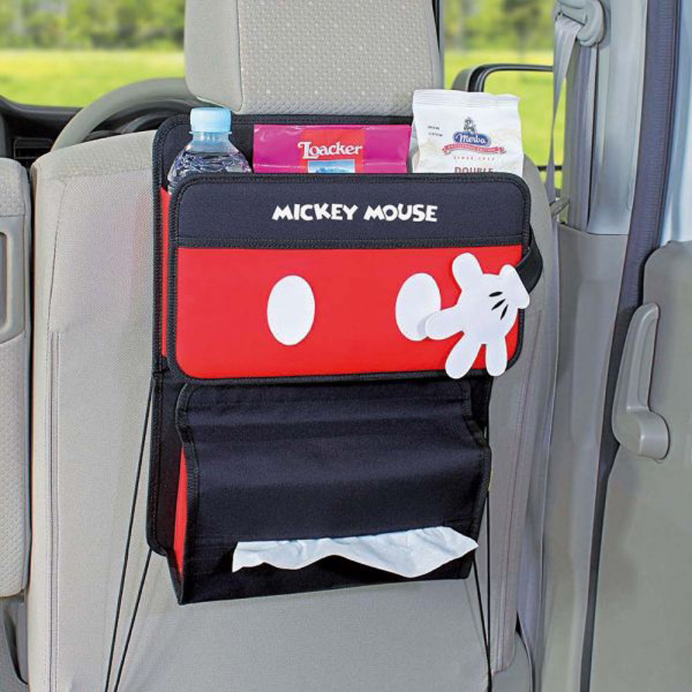 【NAPOLEXx迪士尼】米奇後座置物袋WD283 (汽車︱收納︱面紙盒)
