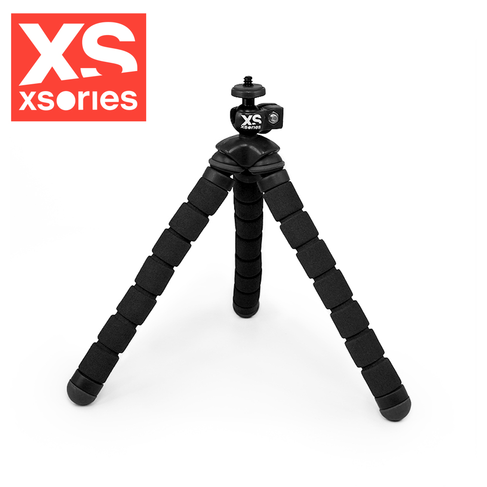 法國XSories Bendy monochrome 手機/GoPro/VR攝影八爪魚三腳架(18cm)黑色