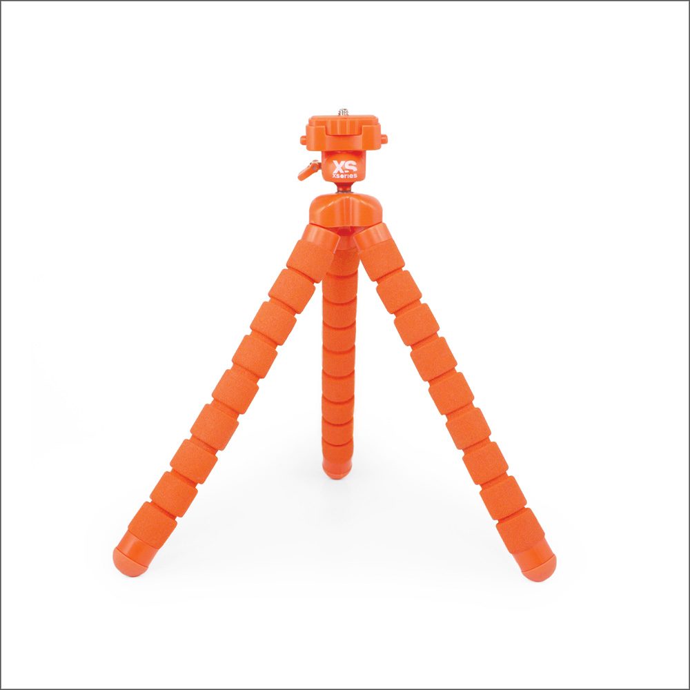 法國XSories Big Bendy monochrome 手機/GoPro/VR攝影八爪魚三腳架(27cm)橘