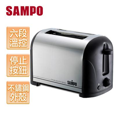 【聲寶SAMPO】不鏽鋼六段溫控烤麵包機／TR-LA60S