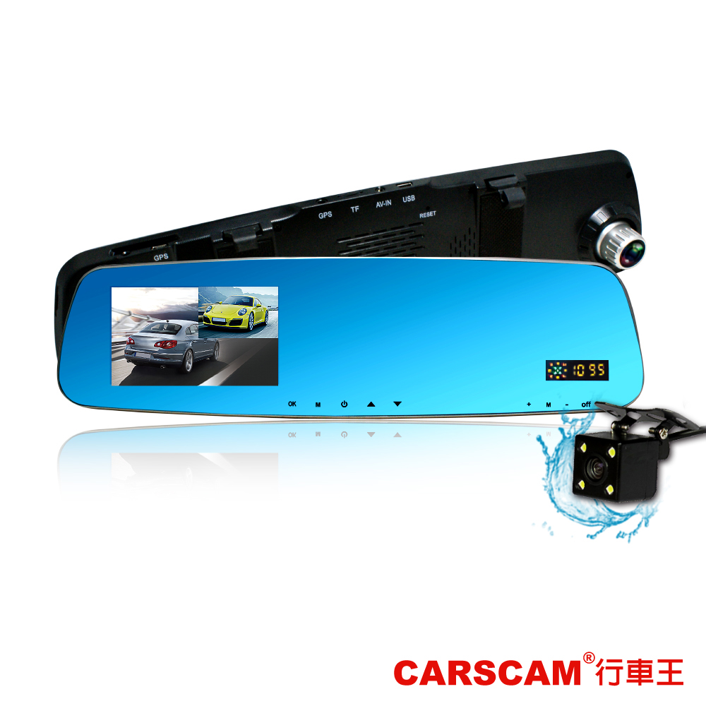 CARSCAM行車王 GS9100 GPS測速雙鏡頭行車記錄器