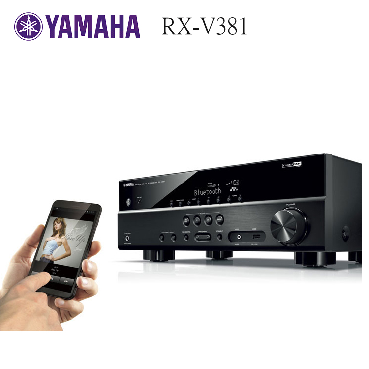 YAMAHA RX-V381 擴大機 5 聲道強力環繞 藍牙相容支援無線音樂串流功能