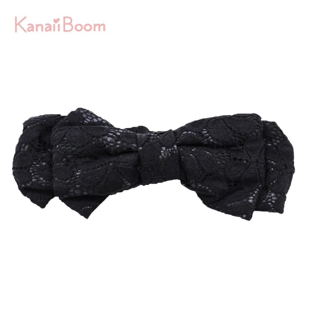 【U】Kanaii Boom - 夢幻蕾絲公主髮帶(四色可選) - 黑色