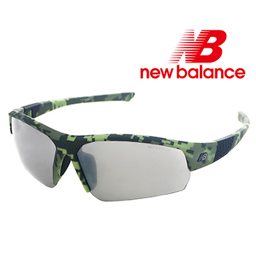 【New Balance】運動太陽眼鏡-迷彩綠框/水銀灰鏡(NB8041-C08)