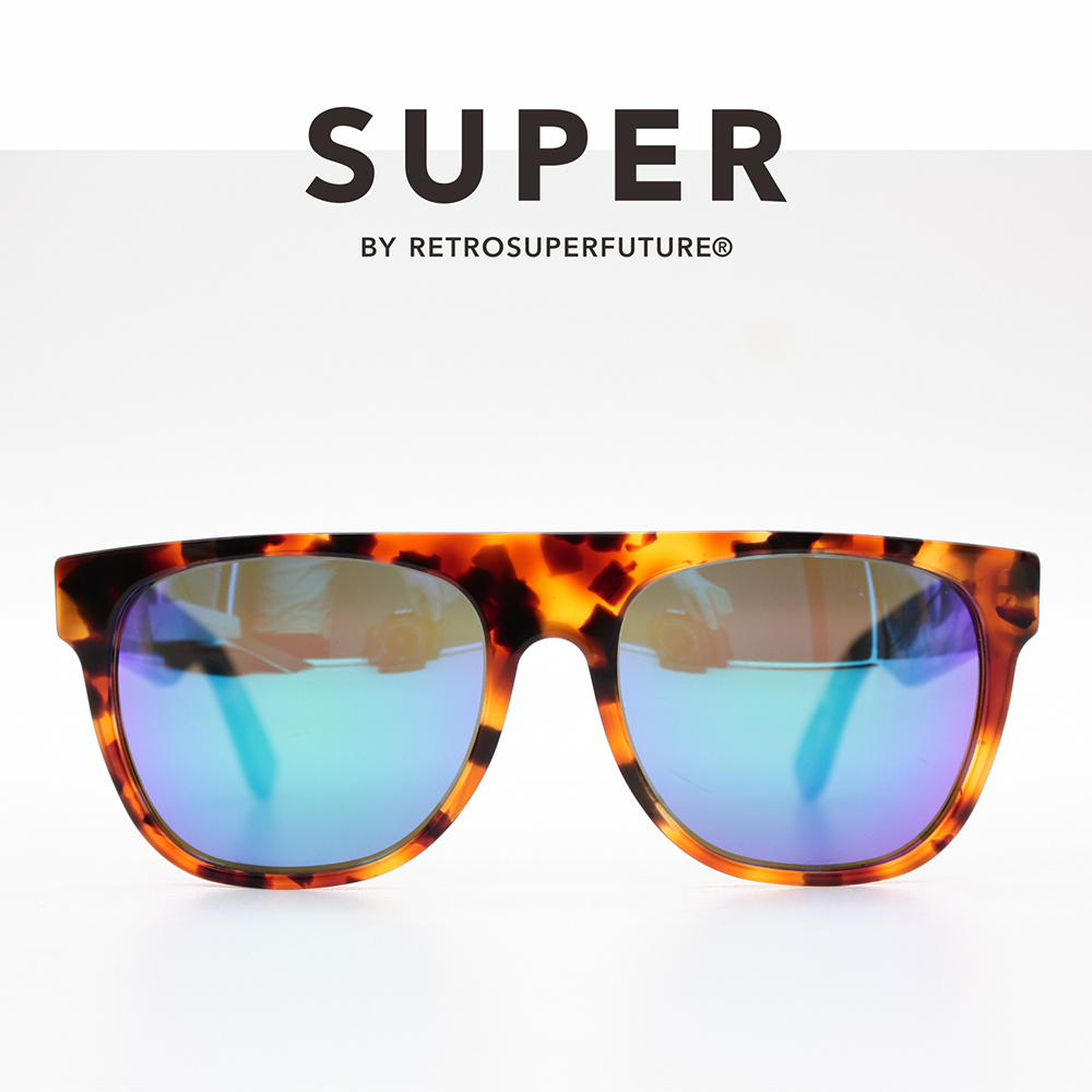 SUPER太陽眼鏡 - FLAT TOP COVE HAVANA