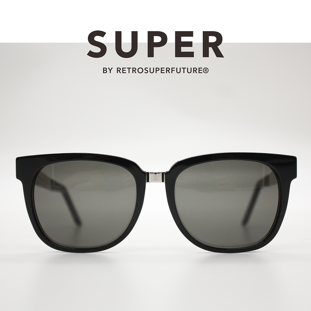 SUPER太陽眼鏡 - PEOPLE FRANCIS BLACK SILVER