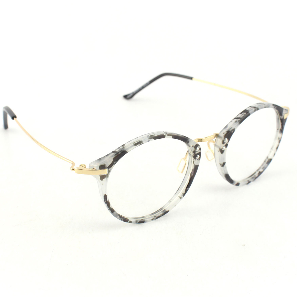 英國NATKIEL -  時尚黑白大理石平光鏡眼鏡 (英國飾品品牌)