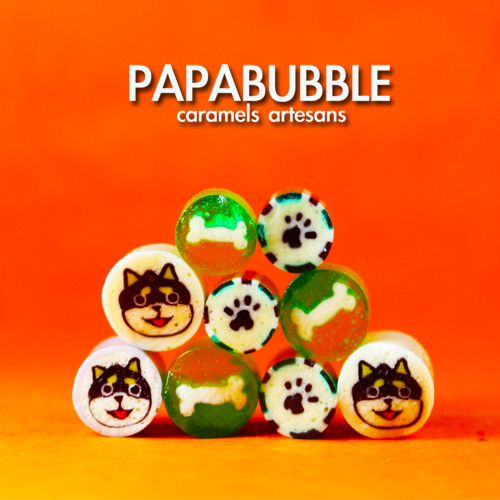 Papabubble-西班牙手工糖(黑柴犬，袋裝，60g) (六包含運組)