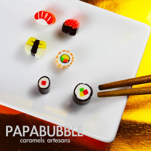 Papabubble-西班牙手工糖(壽司，袋裝，60g) (六包含運組)
