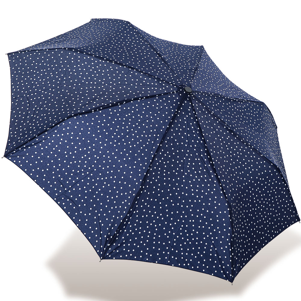 【rainstory】藍白點點抗UV隨身自動傘