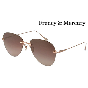 【Frency&Mercury 太陽眼鏡】MEXICAN-SPG 品牌年度主打新款(玫瑰金框/漸層棕鏡面)