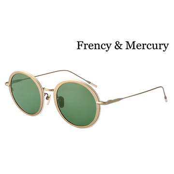 【Frency&Mercury 太陽眼鏡】Favorite Breakfast-ANG 復古圓框墨鏡(古銅框/綠色鏡面)