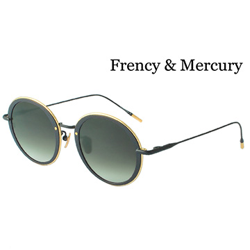 【Frency&Mercury 太陽眼鏡】Favorite Breakfast-MBG 復古圓框墨鏡(雙色框/漸層灰綠鏡面)
