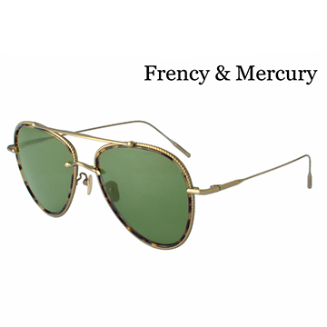 【Frency&Mercury 太陽眼鏡】Coast Drop II-ANG 年度新款-飛官型設計(雙色框/綠色鏡面)
