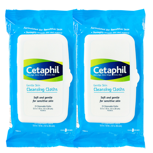 【即期品】Cetaphil舒特膚 溫和多效潔膚棉25片/盒(買1送1)