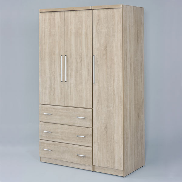 《Homelike》肯奇4x7衣櫃(四色任選)橡木色