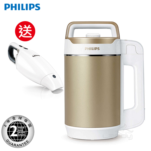 【2016新品上市】飛利浦PHILIPS 免濾豆漿湯飲機 HD2089 (金營養機)