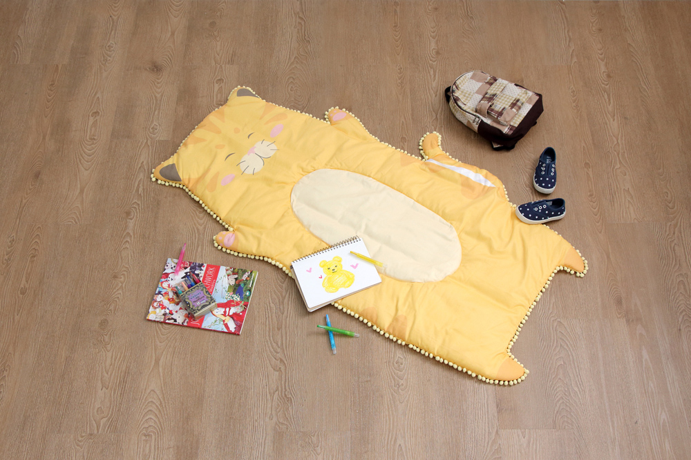韓國布料-動物造型萬用墊材料包黃色