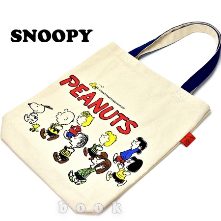 日本進口Snoopy【大家來運動】肩背帆布包