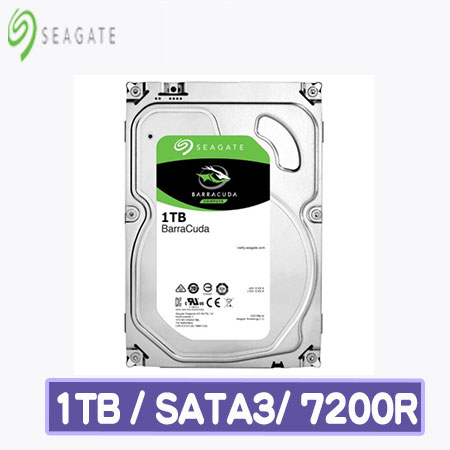 Seagate 希捷 BarraCuda 新梭魚 1TB 3.5吋 SATAⅢ /72R 桌上型硬碟(ST1000DM010-3Y)