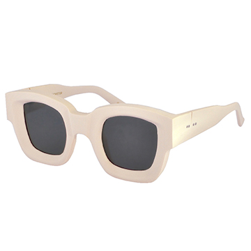 【GENTLE MONSTER 太陽眼鏡】BRICK-G9 前衛時尚設計款(#象牙白框/灰鏡面)