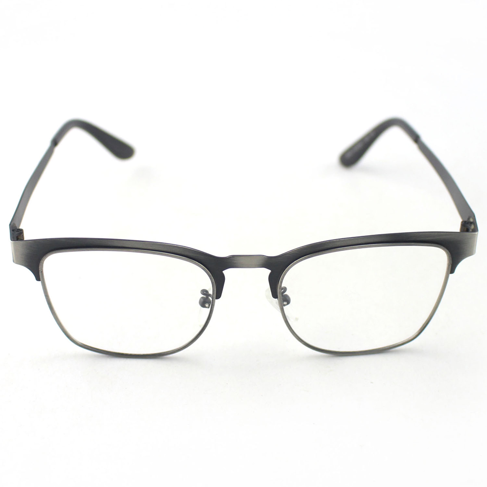 英國NATKIEL - 簡約文青鐵灰薄片平光眼鏡(英國飾品配件品牌)