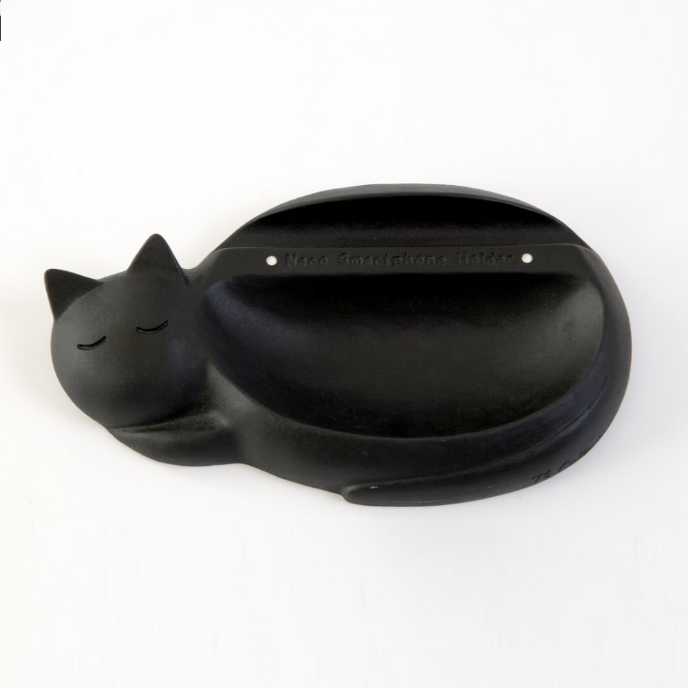 【U】NECOBRAND - 慵懶貓貓置物盤(三色可選) - 黑色