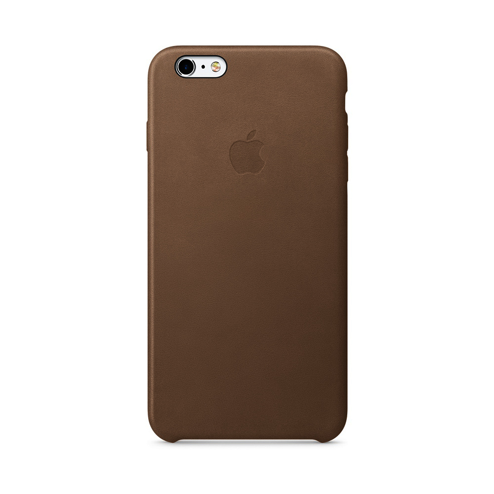 Apple 原廠 iPhone6 Plus / 6S Plus case 適用 皮革保護套(棕色-盒裝)單色